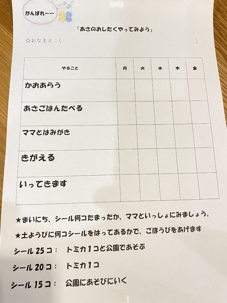 トークンエコノミー法発達障害